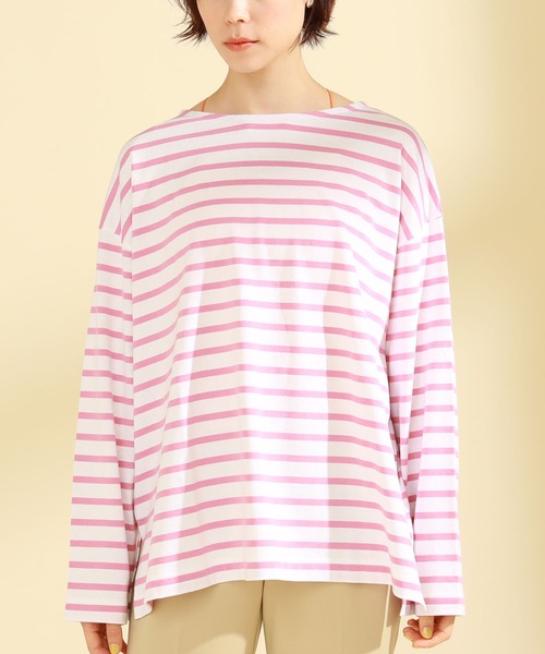 RayBEAMS/ボーダーロングスリーブビッグTシャツ