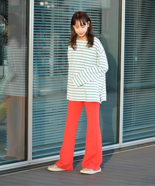 RayBEAMS/ボーダーロングスリーブビッグTシャツ