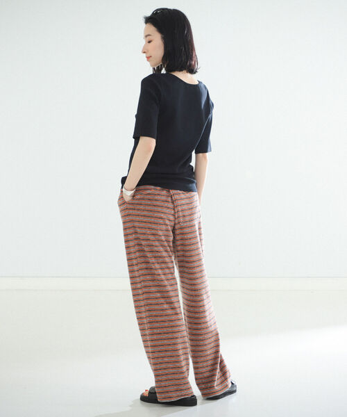 Demi-Luxe BEAMS（デミルクス ビームス）の「INSCRIRE / パイル ボーダー パンツ（その他パンツ・レディース・その他・ONE SIZE）」の3枚目の写真