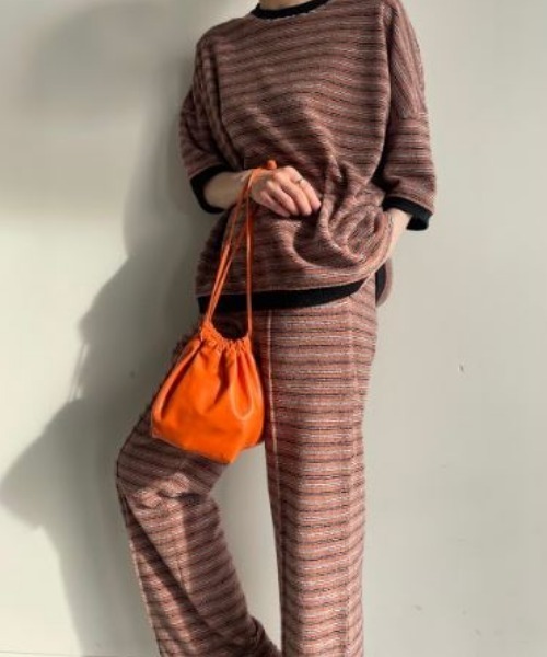 Demi-Luxe BEAMS（デミルクス ビームス）の「INSCRIRE / パイル ボーダー パンツ（その他パンツ・レディース・その他・ONE SIZE）」の10枚目の写真