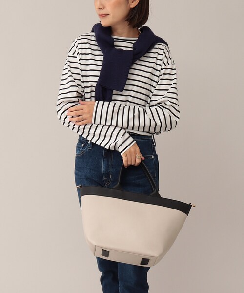 UNTITLED（アンタイトル）の「◆【STORYweb掲載】3WAYショルダー付きトートバッグ（トートバッグ・レディース・ブラック/ライトグレー系4・00）」の9枚目の写真