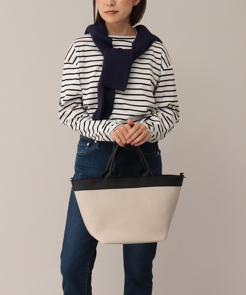 UNTITLED（アンタイトル）の「◆【STORYweb掲載】3WAYショルダー付きトートバッグ（トートバッグ・レディース・ブラック/ライトグレー系4・00）」の13枚目の写真