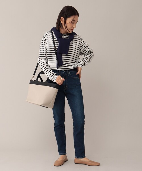 UNTITLED（アンタイトル）の「◆【STORYweb掲載】3WAYショルダー付きトートバッグ（トートバッグ・レディース・ブラック/ライトグレー系4・00）」の8枚目の写真