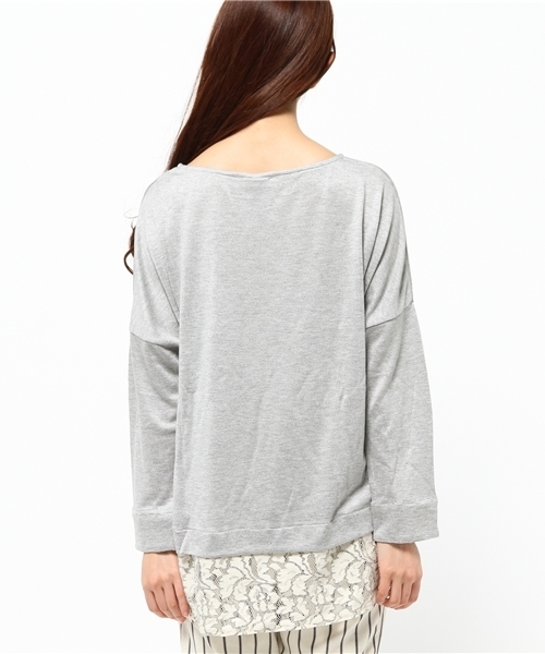 BEARDSLEY（ビアズリー）の「裾レースカットソー（Tシャツ/カットソー 