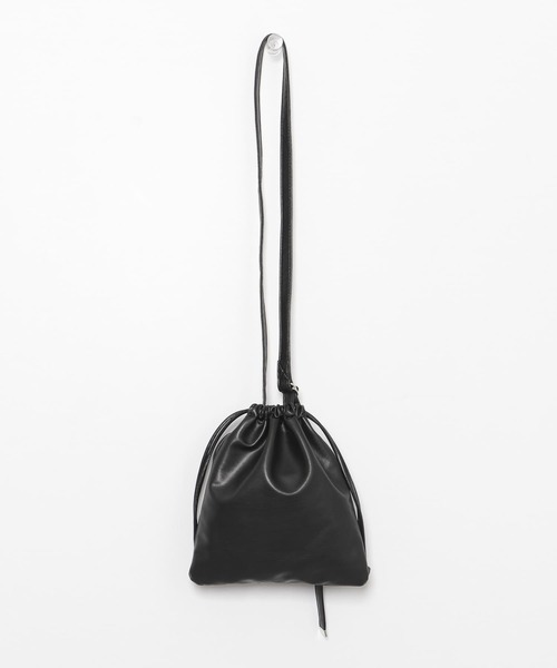 SENSE OF PLACE by URBAN RESEARCH（センスオブプレイスバイアーバンリサーチ）の「フェイクレザーキンチャクショルダーバッグ（ショルダーバッグ・メンズ・ブラック/グリーン/ライトグレー・ONE）」の4枚目の写真