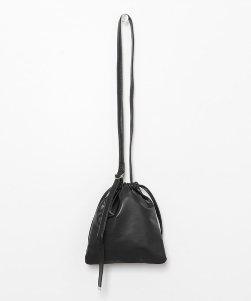 SENSE OF PLACE by URBAN RESEARCH（センスオブプレイスバイアーバンリサーチ）の「フェイクレザーキンチャクショルダーバッグ（ショルダーバッグ・メンズ・ブラック/グリーン/ライトグレー・ONE）」の5枚目の写真