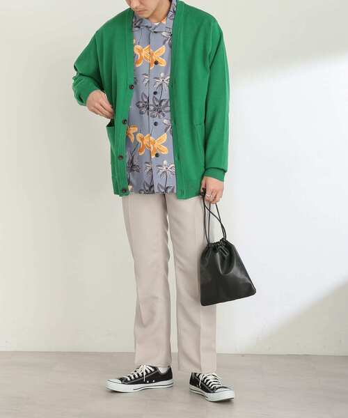 SENSE OF PLACE by URBAN RESEARCH（センスオブプレイスバイアーバンリサーチ）の「フェイクレザーキンチャクショルダーバッグ（ショルダーバッグ・メンズ・ブラック/グリーン/ライトグレー・ONE）」の11枚目の写真