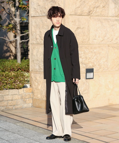 SENSE OF PLACE by URBAN RESEARCH（センスオブプレイスバイアーバンリサーチ）の「フェイクレザーキンチャクショルダーバッグ（ショルダーバッグ・メンズ・ブラック/グリーン/ライトグレー・ONE）」の12枚目の写真