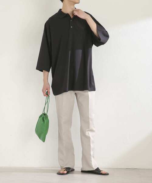 SENSE OF PLACE by URBAN RESEARCH（センスオブプレイスバイアーバンリサーチ）の「フェイクレザーキンチャクショルダーバッグ（ショルダーバッグ・メンズ・ブラック/グリーン/ライトグレー・ONE）」の16枚目の写真