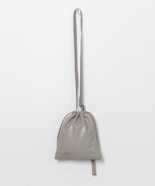 SENSE OF PLACE by URBAN RESEARCH（センスオブプレイスバイアーバンリサーチ）の「フェイクレザーキンチャクショルダーバッグ（ショルダーバッグ・メンズ・ブラック/グリーン/ライトグレー・ONE）」の18枚目の写真