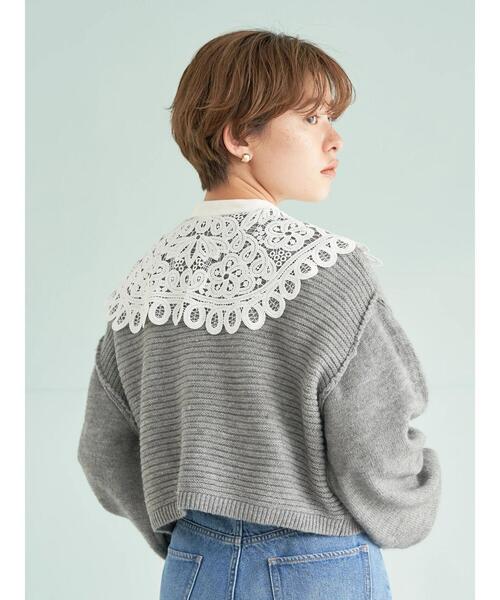 earth music&ecology(アースミュージックアンドエコロジー)の「レース衿ブラウス*(シャツ/ブラウス・レディース・ブラック/オフホワイト・FREE)」の10枚目の写真