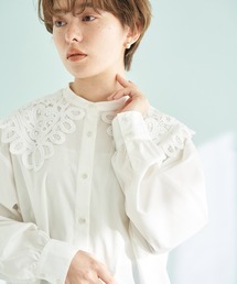 earth music&ecology | レース衿ブラウス＊(シャツ/ブラウス)