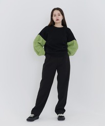 タック入り ルーズテーパードパンツ TINA：JOJUN