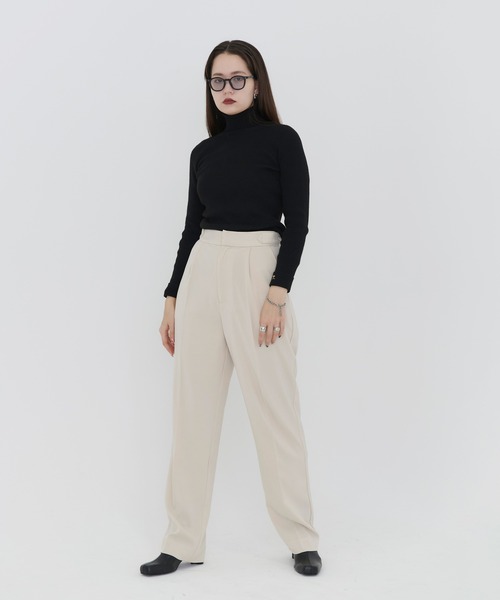 tina jojun 4タック テーパードパンツ TINA：JOJUN（ティーナジョジュン）の「タック入り ルーズ
