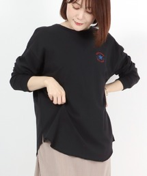 CONVERSE（コンバース）の「CONVERSE（コンバース）ワンポイントロゴ裾ラウンドロンT（Tシャツ/カットソー）」