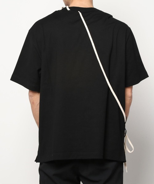 CRAIG GREEN（クレイググリーン）の「【CRAIG GREEN】 LACED T-SHIRT（Tシャツ/カットソー・メンズ・ブラック・X-LARGE）」の2枚目の写真