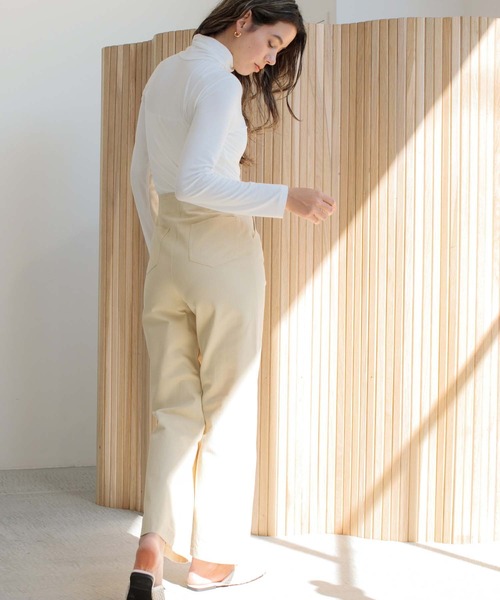 fifth（フィフス）の「ソフトタッチタートルトップス（Tシャツ/カットソー・レディース・ホワイト/パープル/グリーン・M）」の22枚目の写真