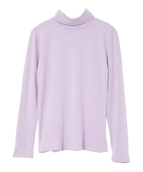 fifth（フィフス）の「ソフトタッチタートルトップス（Tシャツ/カットソー・レディース・ホワイト/パープル/グリーン・M）」の14枚目の写真