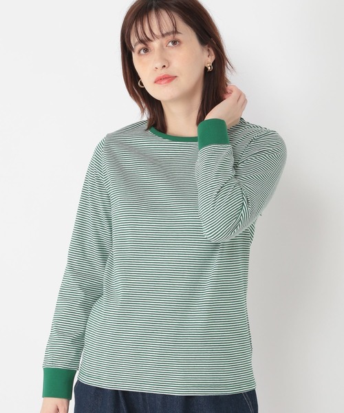 studio CLIP(スタディオクリップ)の「配色カットTシャツ(Tシャツ/カットソー・レディース・オフホワイト/その他1/その他2/その他3・MEDIUM/LARGE)」の5枚目の写真