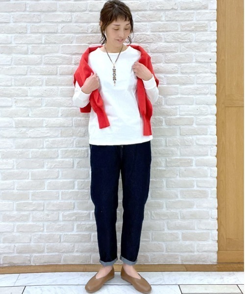 studio CLIP(スタディオクリップ)の「配色カットTシャツ(Tシャツ/カットソー・レディース・オフホワイト/その他1/その他2/その他3・MEDIUM/LARGE)」の11枚目の写真