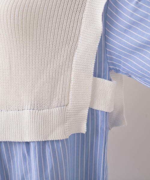 OLIVE des OLIVE（オリーブデオリーブ）の「【WEB限定】おさんぽドッキングワンピース（ワンピース・レディース・オフホワイト/グレー/ベージュ・FREE）」の9枚目の写真