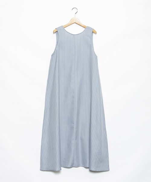 AS KNOW AS PINKY（アズノゥアズピンキー）の「柄めいたばさり前後ジャンパースカート（ジャンパースカート・レディース・チャコールグレー/モカ/ベージュ/ベージュ系その他/ブルー系その他・FREE）」の5枚目の写真