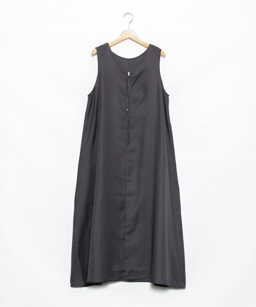 AS KNOW AS PINKY（アズノゥアズピンキー）の「柄めいたばさり前後ジャンパースカート（ジャンパースカート・レディース・チャコールグレー/モカ/ベージュ/ベージュ系その他/ブルー系その他・FREE）」の13枚目の写真