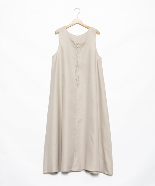 AS KNOW AS PINKY（アズノゥアズピンキー）の「柄めいたばさり前後ジャンパースカート（ジャンパースカート・レディース・チャコールグレー/モカ/ベージュ/ベージュ系その他/ブルー系その他・FREE）」の16枚目の写真