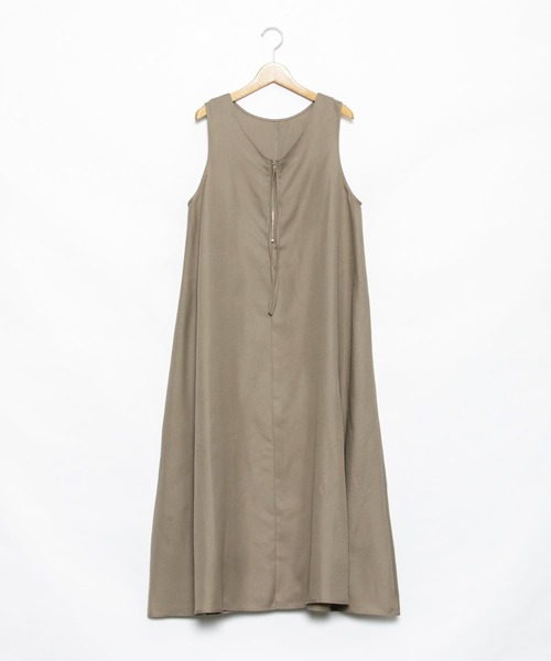 AS KNOW AS PINKY（アズノゥアズピンキー）の「柄めいたばさり前後ジャンパースカート（ジャンパースカート・レディース・チャコールグレー/モカ/ベージュ/ベージュ系その他/ブルー系その他・FREE）」の17枚目の写真