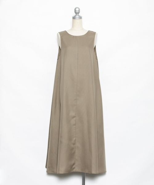 AS KNOW AS PINKY（アズノゥアズピンキー）の「柄めいたばさり前後ジャンパースカート（ジャンパースカート・レディース・チャコールグレー/モカ/ベージュ/ベージュ系その他/ブルー系その他・FREE）」の18枚目の写真