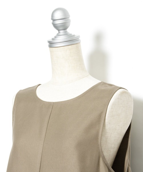 AS KNOW AS PINKY（アズノゥアズピンキー）の「柄めいたばさり前後ジャンパースカート（ジャンパースカート・レディース・チャコールグレー/モカ/ベージュ/ベージュ系その他/ブルー系その他・FREE）」の21枚目の写真