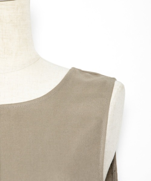 AS KNOW AS PINKY（アズノゥアズピンキー）の「柄めいたばさり前後ジャンパースカート（ジャンパースカート・レディース・チャコールグレー/モカ/ベージュ/ベージュ系その他/ブルー系その他・FREE）」の22枚目の写真