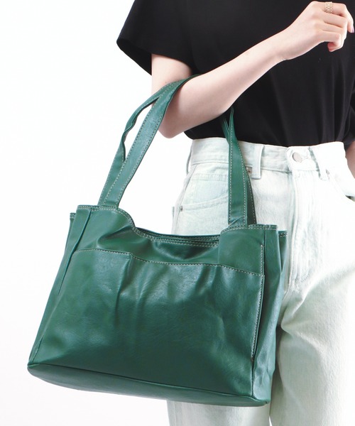 FUNALIVE(ファンアライブ)の「Valentino Michelle 通A4対応整理整頓トートバッグ(トートバッグ・レディース・ワイン/ブラック/ブラウン/ネイビー/ベージュ/ブルーグリーン/マスタード/オレンジ系その他/グレイッシュベージュ・FREE)」の19枚目の写真