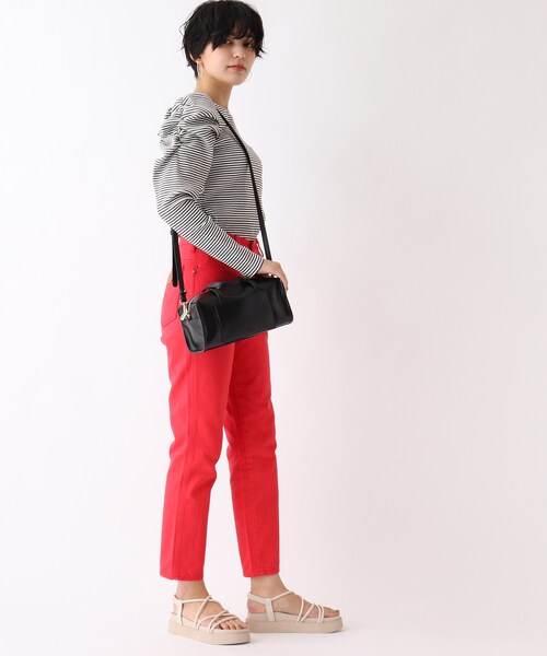 OPAQUE.CLIP(オペークドットクリップ)の「◆スクエアボストンバッグ【2WAY】(ボストンバッグ・レディース・ブラック/オフホワイト・00)」の13枚目の写真