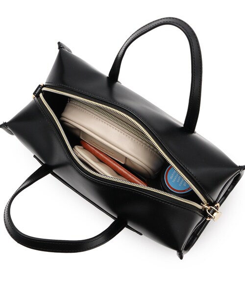 OPAQUE.CLIP(オペークドットクリップ)の「◆スクエアボストンバッグ【2WAY】(ボストンバッグ・レディース・ブラック/オフホワイト・00)」の19枚目の写真