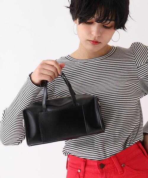 OPAQUE.CLIP(オペークドットクリップ)の「◆スクエアボストンバッグ【2WAY】(ボストンバッグ・レディース・ブラック/オフホワイト・00)」の14枚目の写真