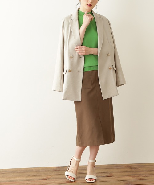 N.(N. Natural Beauty Basic)(エヌエヌナチュラルビューティーベーシック)の「【S Size Line】◆ツイルストレッチポケットタイトスカート(スカート・レディース・オフホワイト/モカ/ネイビー/ピンク・SMALL/MEDIUM)」の3枚目の写真