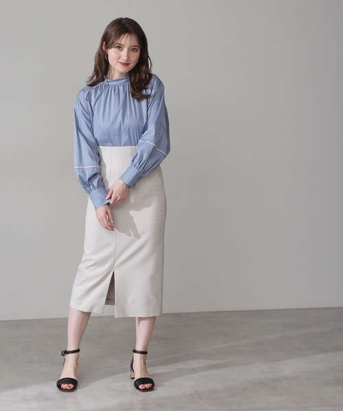 N.(N. Natural Beauty Basic)(エヌエヌナチュラルビューティーベーシック)の「【S Size Line】◆ツイルストレッチポケットタイトスカート(スカート・レディース・オフホワイト/モカ/ネイビー/ピンク・SMALL/MEDIUM)」の6枚目の写真