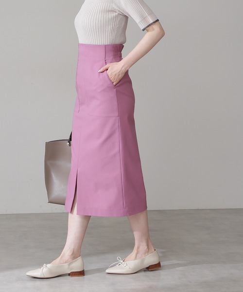 N.(N. Natural Beauty Basic)(エヌエヌナチュラルビューティーベーシック)の「【S Size Line】◆ツイルストレッチポケットタイトスカート(スカート・レディース・オフホワイト/モカ/ネイビー/ピンク・SMALL/MEDIUM)」の16枚目の写真
