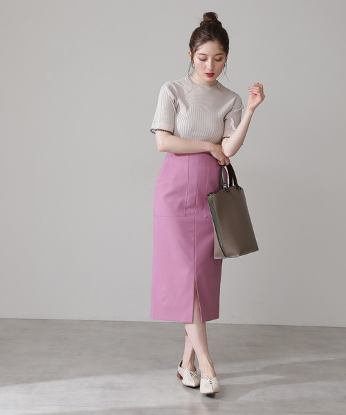 N.(N. Natural Beauty Basic)(エヌエヌナチュラルビューティーベーシック)の「【S Size Line】◆ツイルストレッチポケットタイトスカート(スカート・レディース・オフホワイト/モカ/ネイビー/ピンク・SMALL/MEDIUM)」の14枚目の写真