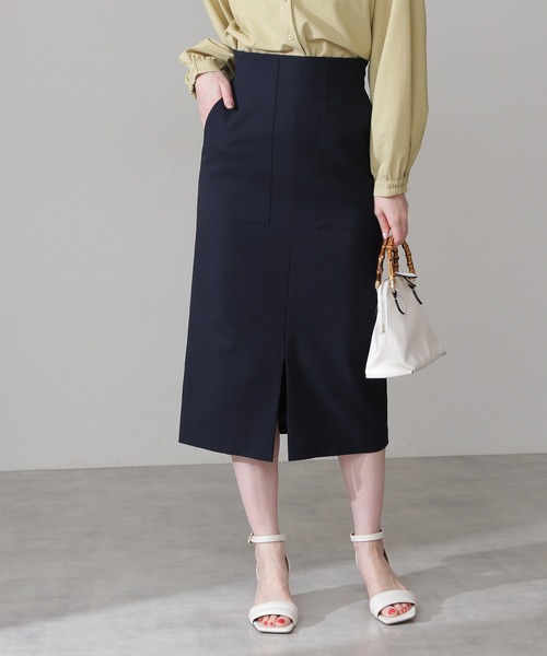 N.(N. Natural Beauty Basic)(エヌエヌナチュラルビューティーベーシック)の「【S Size Line】◆ツイルストレッチポケットタイトスカート(スカート・レディース・オフホワイト/モカ/ネイビー/ピンク・SMALL/MEDIUM)」の10枚目の写真