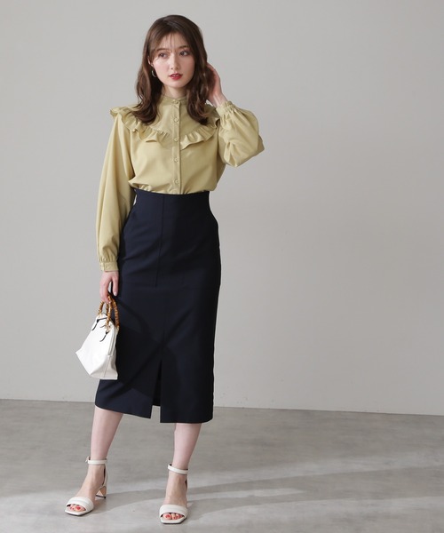 N.(N. Natural Beauty Basic)(エヌエヌナチュラルビューティーベーシック)の「【S Size Line】◆ツイルストレッチポケットタイトスカート(スカート・レディース・オフホワイト/モカ/ネイビー/ピンク・SMALL/MEDIUM)」の12枚目の写真