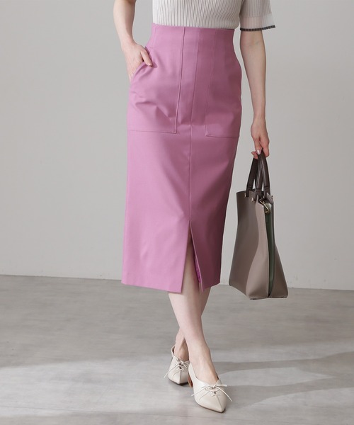 N.(N. Natural Beauty Basic)(エヌエヌナチュラルビューティーベーシック)の「【S Size Line】◆ツイルストレッチポケットタイトスカート(スカート・レディース・オフホワイト/モカ/ネイビー/ピンク・SMALL/MEDIUM)」の13枚目の写真