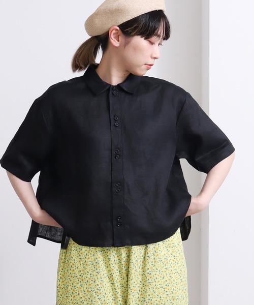 bulle de savon（ビュルデサボン）の「60s フレンチリネン boy shirt