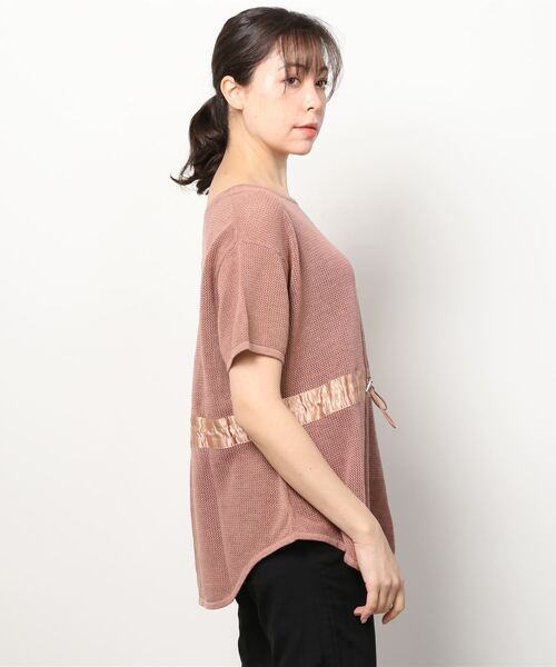 EACH.（イーチ）の「EACH メッシュニットT（ニット/セーター・レディース・パープル/ブラウン/ホワイト・FREE）」の17枚目の写真