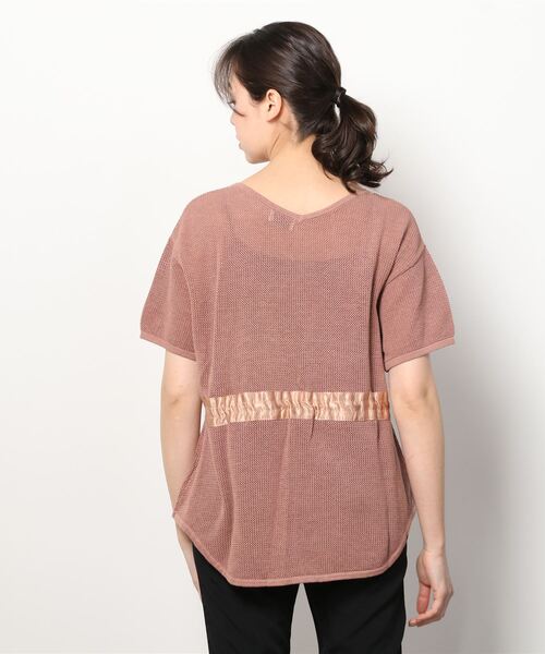 EACH.（イーチ）の「EACH メッシュニットT（ニット/セーター・レディース・パープル/ブラウン/ホワイト・FREE）」の16枚目の写真