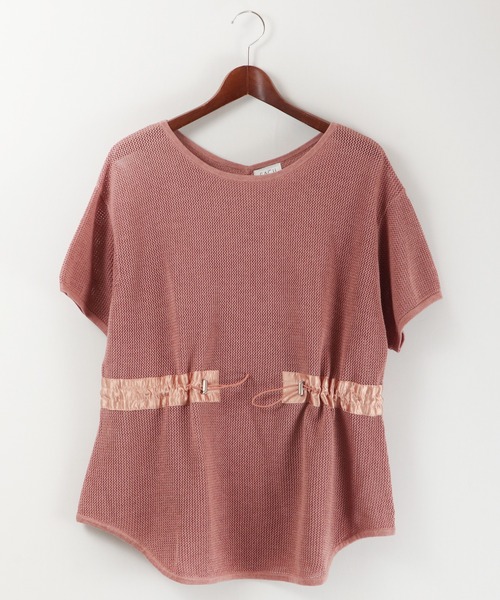 EACH.（イーチ）の「EACH メッシュニットT（ニット/セーター・レディース・パープル/ブラウン/ホワイト・FREE）」の22枚目の写真