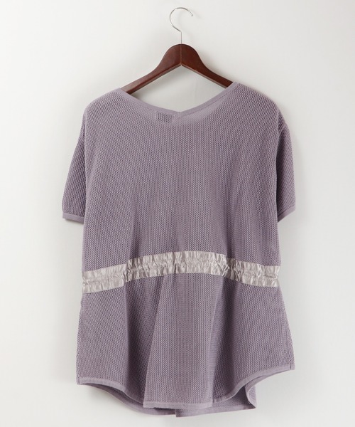 EACH.（イーチ）の「EACH メッシュニットT（ニット/セーター・レディース・パープル/ブラウン/ホワイト・FREE）」の18枚目の写真