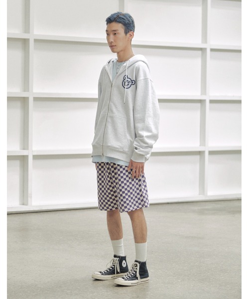 ISTKUNST（イストクンスト）の「【ISTKUNST】BEAR & SMILEY HOOD ZIP UP / イストクンスト ベアー アンド スマイリー ジップアップ フーディー（パーカー・レディース・ライトグレー/ブラック・MEDIUM/LARGE/X-LARGE）」の22枚目の写真