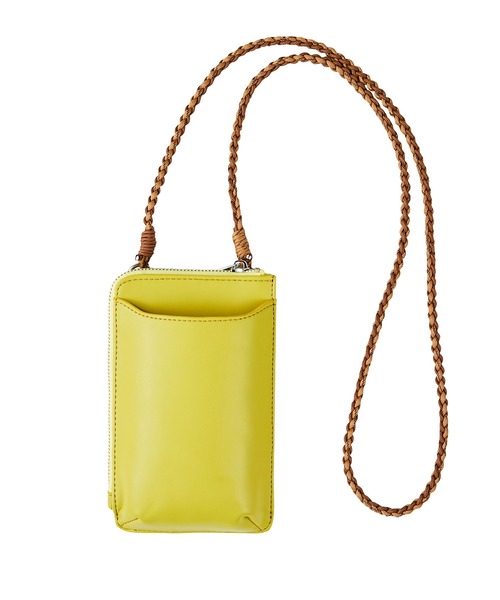 GeeRA(ジーラ)の「編みショルダーマルチモバイルバッグ(ショルダーバッグ・レディース・オレンジ/イエロー/ブラック/オフホワイト・FREE)」の15枚目の写真